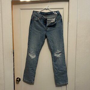 Levi's 501 Distressed Straight Leg Jean NWOT